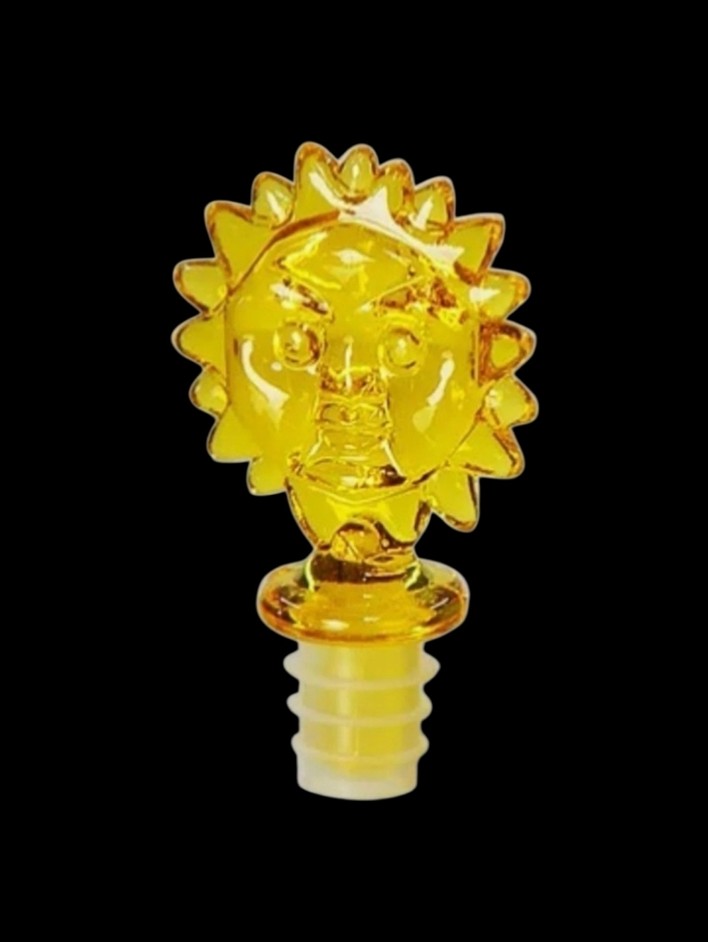 Sunburst Face Acrylic Bottle Stopper